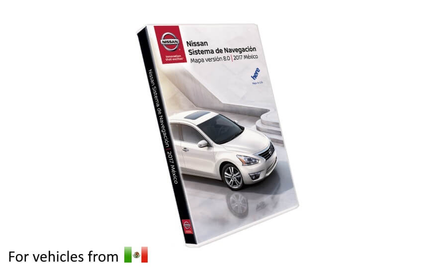 Nissan Navigation Third Gen SD Card Map Update Version 8 for vehicles purchased in MEXICO photo du produit